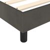 vidaXL Sommier &agrave; lattes de lit et matelas gris fonc&eacute; 100x203cm velours