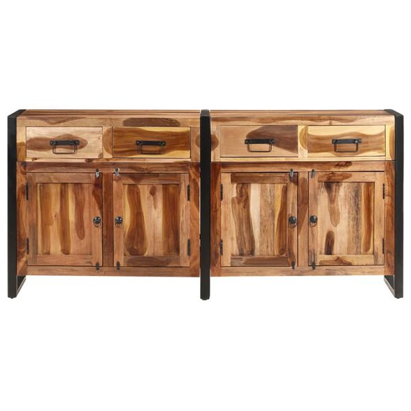 vidaXL Buffet 172x35x80 cm Bois d'acacia solide avec finition miel