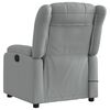 vidaXL Fauteuil inclinable de massage gris clair tissu