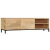 vidaXL Meuble TV 145x30x41 cm Bois massif de manguier