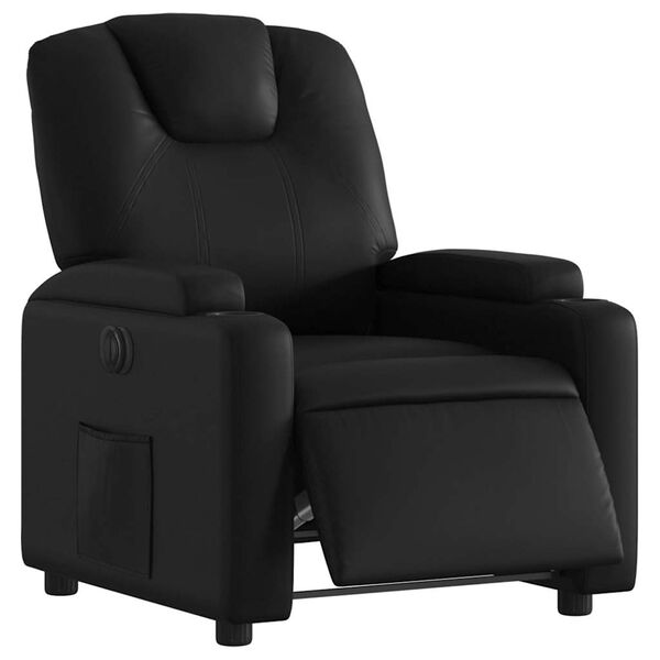 vidaXL Fauteuil inclinable électrique noir similicuir