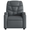 vidaXL Fauteuil inclinable de massage électrique gris similicuir