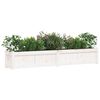 vidaXL Jardini&egrave;res 2 pcs blanc bois de pin massif