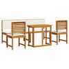 vidaXL Ensemble bistro de jardin 5 pcs Marron Bois d'Acacia Massif