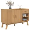 vidaXL Buffet OLDEN marron 114x43x73,5 cm bois massif de pin
