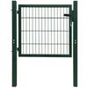 vidaXL Portillon Acier Vert 100x100 cm