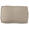 vidaXL Set de coussins de palette 2 pcs Taupe Tissu Oxford
