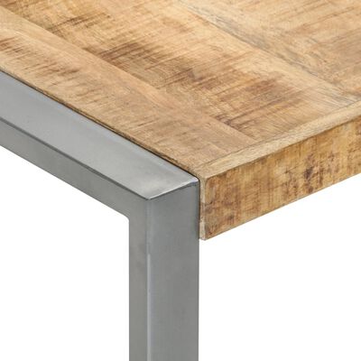 vidaXL Table basse 140x140x40 cm Bois de manguier brut