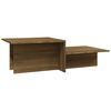 vidaXL Table basse Ch&ecirc;ne marron 111,5x50x33 cm Bois d'ing&eacute;nierie