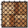 vidaXL Carreaux de terrasse 30x30 cm 10 pcs Acacia
