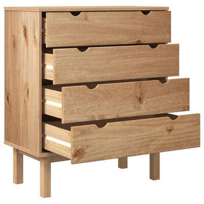 vidaXL Commode OTTA 76,5x39,5x90 cm Bois de pin massif