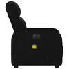 vidaXL Fauteuil inclinable de massage &eacute;lectrique noir tissu