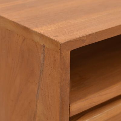 vidaXL Table console 110x30x79 cm Bois de teck solide