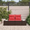 vidaXL Canap&eacute; de jardin avec coussin 184 x 62 x 69 cm polyrotin