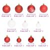 vidaXL Ensemble de boules de Noël 108 pcs Rouge et blanc