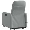 vidaXL Fauteuil inclinable de massage &eacute;lectrique gris clair tissu