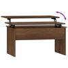 vidaXL Table basse Chêne marron 80x50,5x41,5 cm Bois d'ingénierie