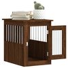 vidaXL Meuble de cage pour chiens chêne marron 45x62x59 cm