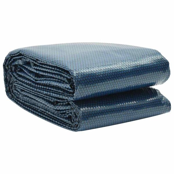 vidaXL Film solaire de piscine flottant PE 488x244 cm Noir et bleu