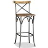 vidaXL Tabouret de bar Bois de manguier massif