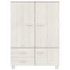 vidaXL Garde-robe HAMAR Blanc 99x45x137 cm Bois massif de pin