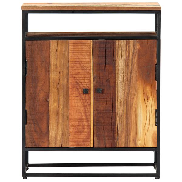 vidaXL Armoire latérale 60x35x76 cm Bois récupération massif et acier
