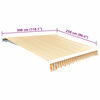 vidaXL Tissu d'auvent Jaune tournesol/blanc 3x2,5 m (cadre non inclus)