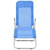 vidaXL Chaises longues pliables lot de 2 Textilène Bleu