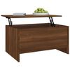 vidaXL Table basse Chêne marron 80x55,5x41,5 cm Bois d'ingénierie