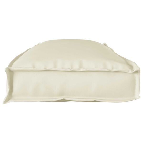 vidaXL Coussin Cr&egrave;me 110 x 40 x 8 cm Tissu Oxford