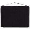 vidaXL Table de massage pliable 2 zones Aluminium Noir et blanc
