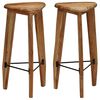 vidaXL Tabourets de bar lot de 2 bois d'acacia massif