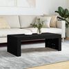 vidaXL Table basse noir 102x50x36 cm bois d'ingénierie