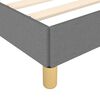 vidaXL Cadre de lit sans matelas gris foncé tissu