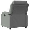 vidaXL Fauteuil inclinable de massage &eacute;lectrique gris fonc&eacute; tissu