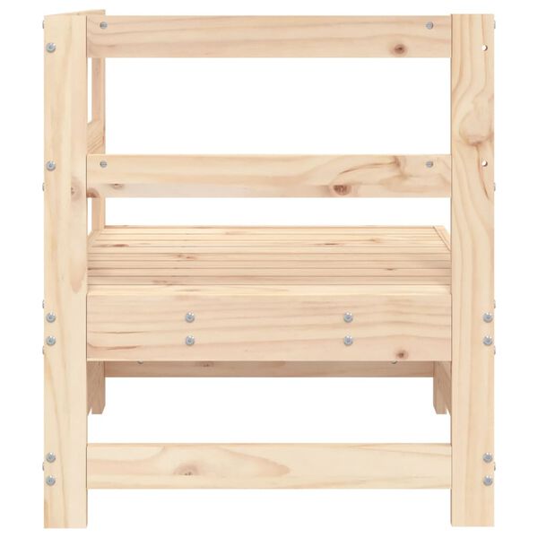 vidaXL Canap&eacute; d'angle de jardin bois de pin massif