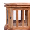 vidaXL Armoire de vitrine Naturel 50x50x76 cm Bois d'acajou massif