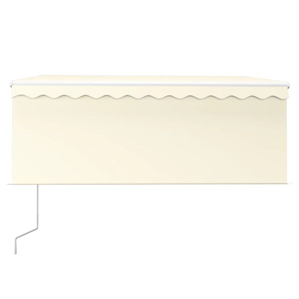 vidaXL Auvent rétractable automatique avec store 3x2,5 m crème