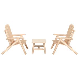 vidaXL Ensemble de salon de jardin 3 pcs bois massif d'&eacute;pic&eacute;a