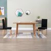 vidaXL Chaises à manger lot de 2 noir tissu