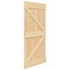 vidaXL Porte NARVIK Naturel 80 x 210 cm Bois de pin massif