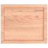 vidaXL Comptoir de salle de bain marron 60x50x(2-4) cm bois trait&eacute;