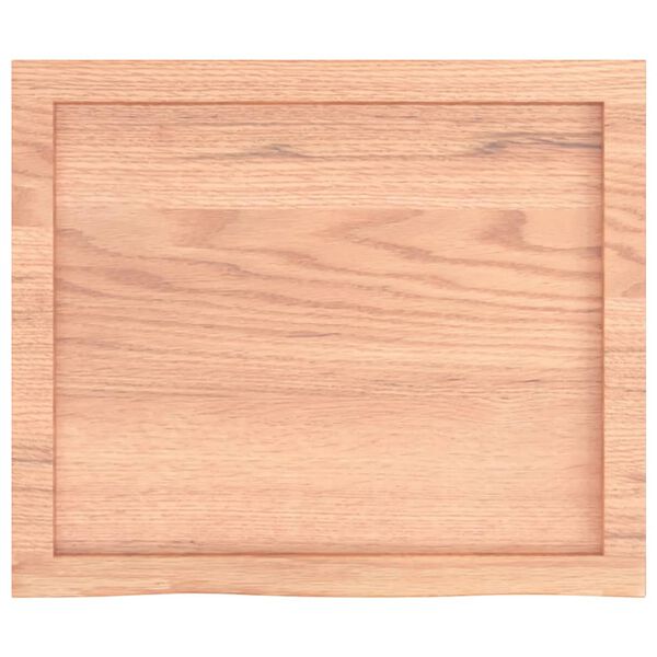 vidaXL Comptoir de salle de bain marron 60x50x(2-4) cm bois trait&eacute;
