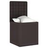 vidaXL Bo&icirc;te de rangement Marron 55 x 53 x 57 cm Polypropyl&egrave;ne