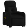 vidaXL Fauteuil inclinable de massage noir tissu