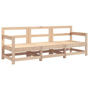 vidaXL Salon de jardin 3 pcs bois massif de pin