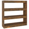 vidaXL Biblioth&egrave;que/S&eacute;parateur de pi&egrave;ce ch&ecirc;ne fum&eacute; 100x30x103 cm