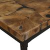 vidaXL Table basse Teck Résine 60x60x40 cm