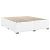 vidaXL Cadre de lit sans matelas blanc similicuir