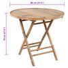 vidaXL Mobilier &agrave; d&icirc;ner d'ext&eacute;rieur pliable 5 pcs avec coussins bambou